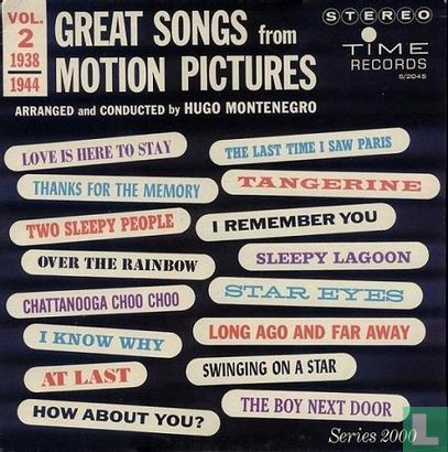 Great Songs from Motion Pictures Vol. 2 (1938-1944)  - Afbeelding 1