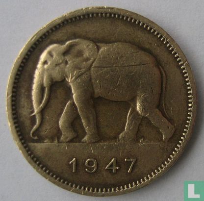 Belgisch-Congo 2 francs 1947 - Afbeelding 1