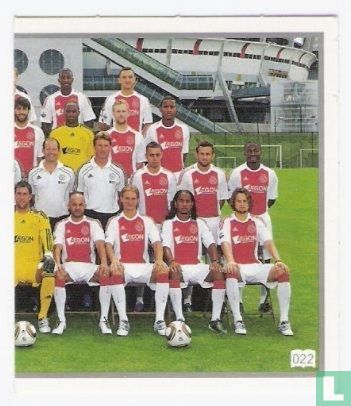 Ajax groepsfoto rechts