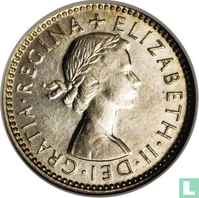 Australien 6 Pence 1954 - Bild 2