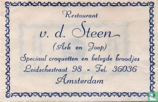 Restaurant v.d. Steen - Image 1