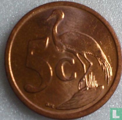 South Africa 5 cents 2009 - Image 2