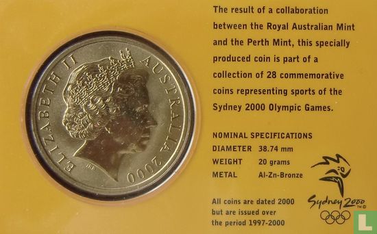 Australien 5 Dollar 2000 (Coincard) "Summer Olympics in Sydney - Badminton" - Bild 1