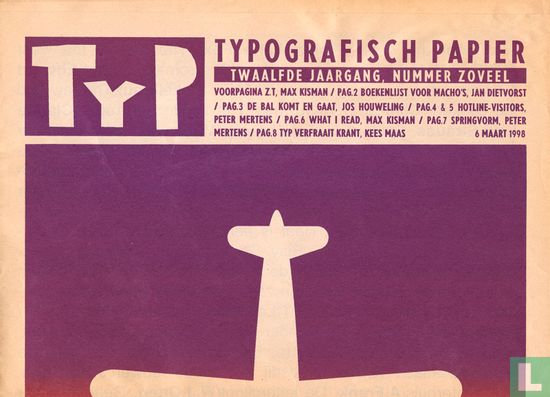 Typ Typografisch papier Zoveel - Afbeelding 1
