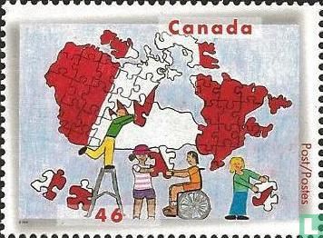 Toekomst op postzegels
