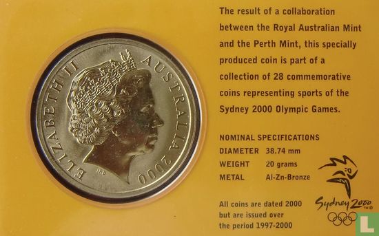 Australië 5 dollars 2000 (coincard) "Summer Olympics in Sydney - Fencing" - Afbeelding 1
