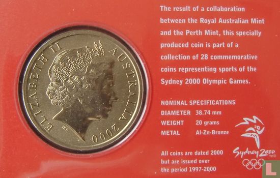 Australië 5 dollars 2000 (coincard) "Summer Olympics in Sydney - Wrestling" - Afbeelding 1