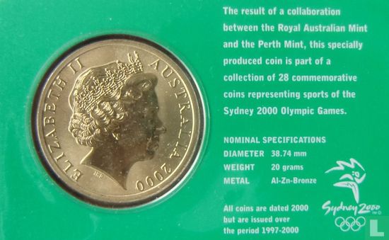 Australië 5 dollars 2000 (coincard) "Summer Olympics in Sydney - Tennis" - Afbeelding 1