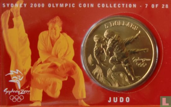 Australië 5 dollars 2000 (coincard) "Summer Olympics in Sydney - Judo" - Afbeelding 2
