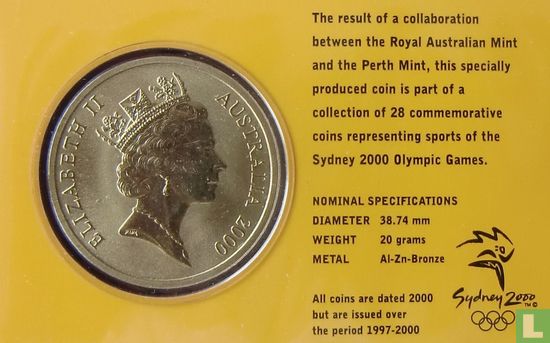 Australië 5 dollars 2000 (coincard) "Summer Olympics in Sydney - Gymnastics" - Afbeelding 1