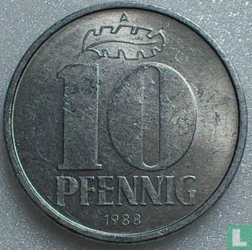 GDR 10 pfennig 1988 - Image 1