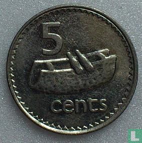 Fiji 5 cents 1992 - Image 2