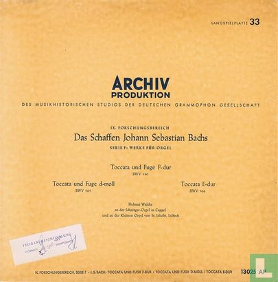 Das Schaffen Johann Sebastian Bachs: Werke für Orgel - Bild 1