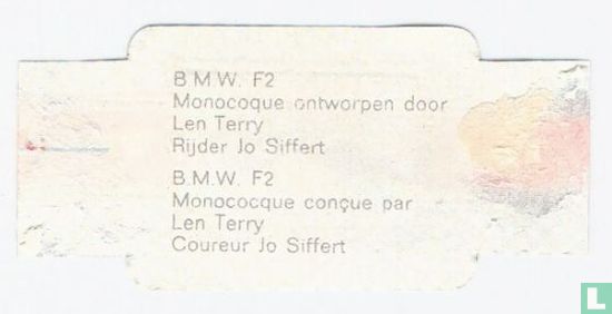 B.M.W. F2 Monococque conçue par Len Terry  Coureur Jo Siffert - Image 2