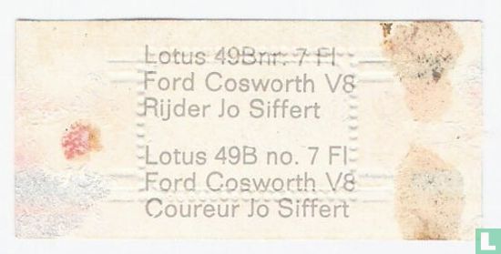 Lotus  49Bnr. 7 FI  Ford Cosworth V8  Coureur Jo Siffert - Image 2