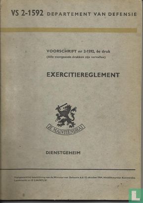 VS 2-1592 Exercitiereglement - Image 1