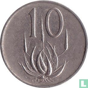 South Africa 10 cents 1966 (SUID-AFRIKA) - Image 2