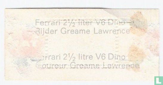 Ferrari  2½ liter V6 Dino  Coureur Greame Lawrence - Image 2