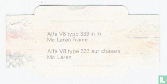 Alfa V8 typo 333 in 'n McLaren frame - Afbeelding 2
