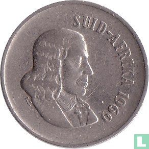 South Africa 10 cents 1969 (SUID-AFRIKA) - Image 1
