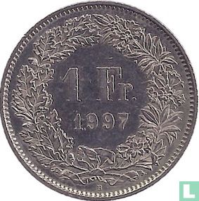 Zwitserland 1 franc 1997 - Afbeelding 1