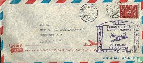 Eerste vlucht Paramaribo-Amsterdam - Afbeelding 1
