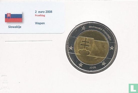 Slowakije 2 euro 2008 pattern/probe - Bild 1