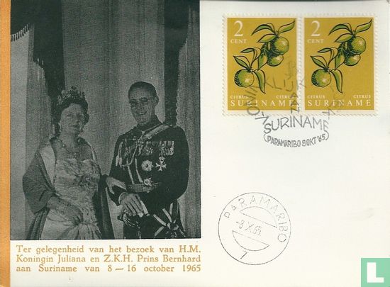 Bezoek van H.M. Juliana en Z.K.H. Prins Bernhard