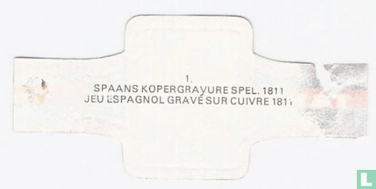 Jeu espagnol gravé sur cuivre. 1811 - Image 2