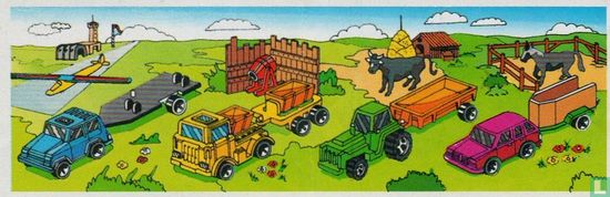 Traktor met koe - Afbeelding 1