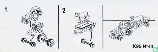 Traktor met koe - Afbeelding 2