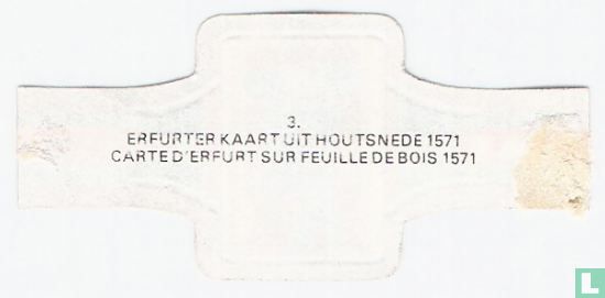 Carte d'Erfurt sur feuille de bois1571 - Image 2