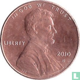 United States 1 cent 2010 (D) - Image 1