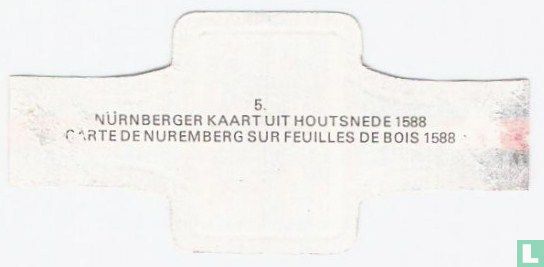 Carte de Nuremberg sur feuilles de bois 1588 - Image 2