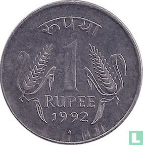 India 1 rupee 1992 (Bombay) - Image 1