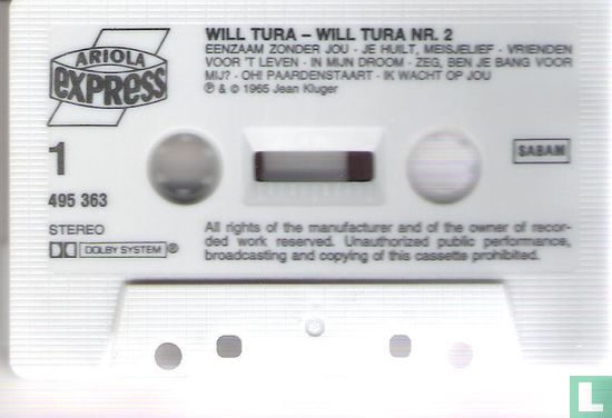 Will Tura-Album Nr.2-1965 - Afbeelding 3