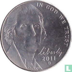 États-Unis 5 cents 2011 (D) - Image 1