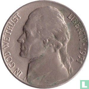 Vereinigte Staaten 5 Cent 1951 (D) - Bild 1