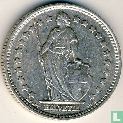 Switzerland 1 franc 1955 - Image 2