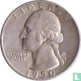 Vereinigte Staaten ¼ Dollar 1950 (D) - Bild 1