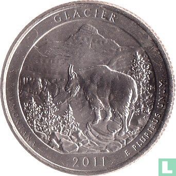 Verenigde Staten ¼ dollar 2011 (P) "Glacier" - Afbeelding 1