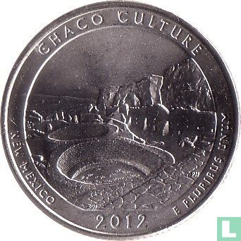 Vereinigte Staaten ¼ Dollar 2012 (D) "Chaco Culture national historical park - New Mexico" - Bild 1