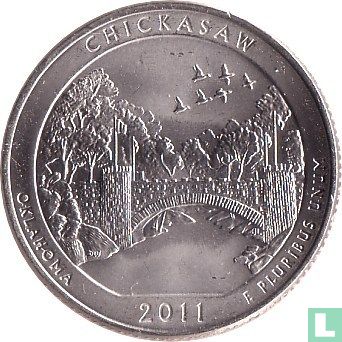 Verenigde Staten ¼ dollar 2011 (D) "Chickasaw national recreation area - Oklahoma" - Afbeelding 1
