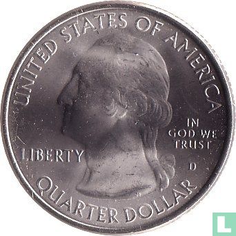 États-Unis ¼ dollar 2011 (D) "Chickasaw national recreation area - Oklahoma" - Image 2