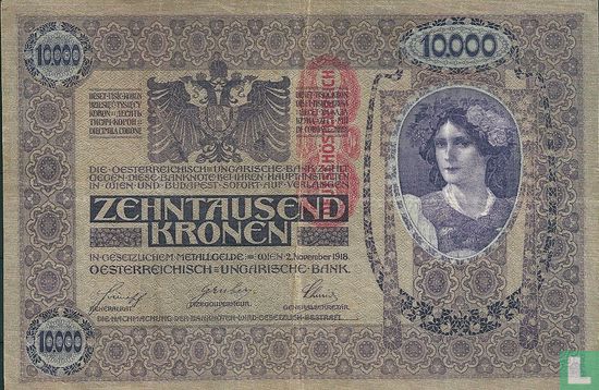 Deutschösterreich 10,000 Kronen ND (1919) P64 - Image 1