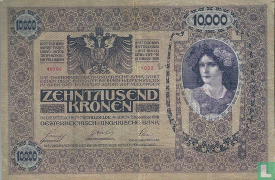 Deutschösterreich 10.000 Kronen ND (1919) P64 - Image 2