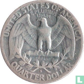 Verenigde Staten ¼ dollar 1954 (S) - Afbeelding 2