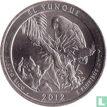 États-Unis ¼ dollar 2012 (P) "El Yunque National Forest" - Image 1