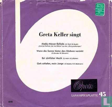 Greta Keller singt - Afbeelding 1