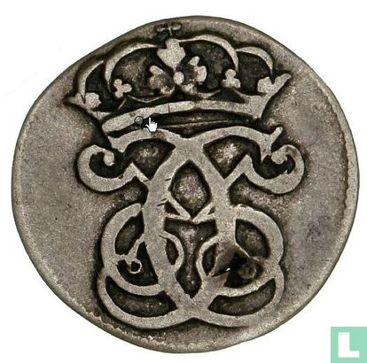 Denemarken 2 skilling 1686 (brede kroon) - Afbeelding 2